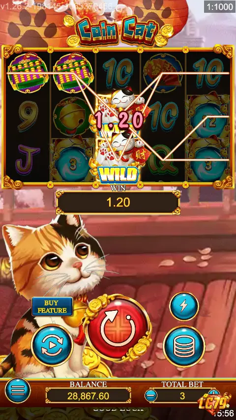 Trải nghiệm Coin Cat LC79 — ảnh màn hình