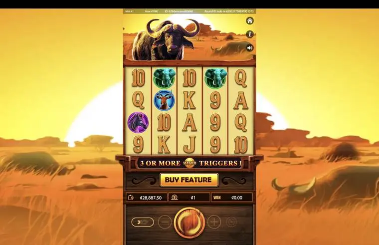 Ảnh màn hình gameplay game African Buffalo 5000 (Kingmidas #) (slot) chơi tại LC79
