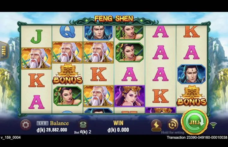 Ảnh màn hình gameplay game Fengshen (slot JILI) chơi tại LC79