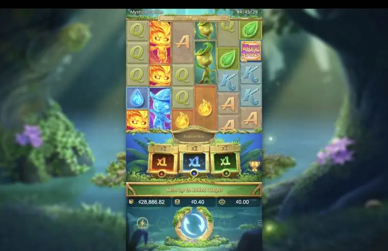 Ảnh bảng biểu tượng & tính năng game Mystical Spirits (slot PG) chơi tại LC79