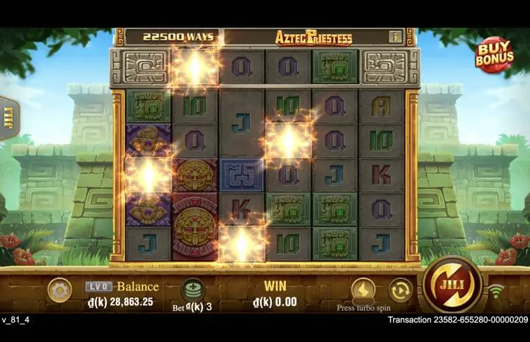 Ảnh bảng biểu tượng & tính năng game Aztec Priestess (slot JILI) chơi tại LC79