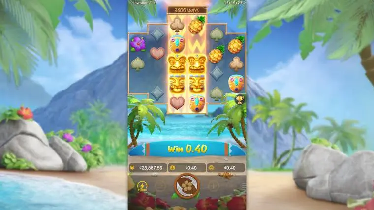 Ảnh bảng biểu tượng & tính năng game Hawaiian Tiki (slot PG) chơi tại LC79