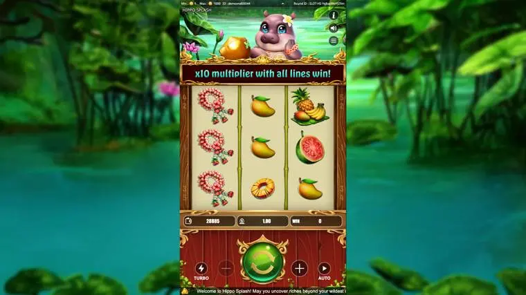 Ảnh bảng biểu tượng & tính năng game Hippo Splash (Kingmidas #) (slot) chơi tại LC79