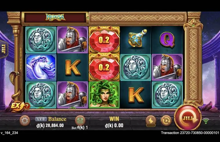 Ảnh màn hình gameplay game Medusa (slot JILI) chơi tại LC79