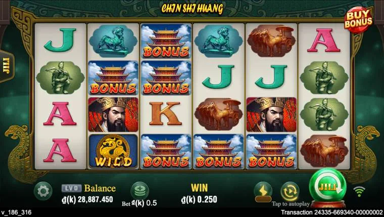 Ảnh giao diện chính game Chin Shi Huang (slot JILI) chơi tại LC79