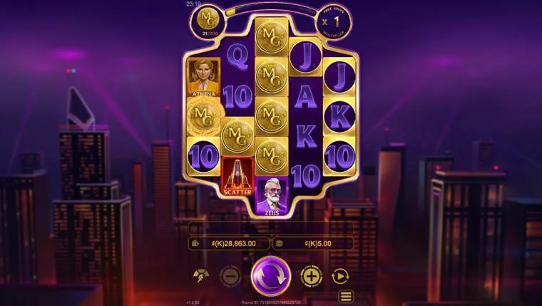Ảnh màn hình gameplay game Modern Gods (slot JDB) chơi tại LC79