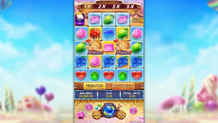 Ảnh giao diện chính game SUGAR BANG BANG (slot FC) chơi tại LC79