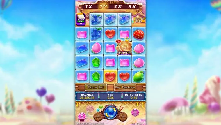 Ảnh màn hình gameplay game SUGAR BANG BANG (slot FC) chơi tại LC79