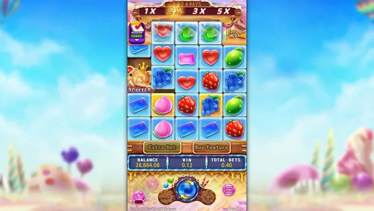 Ảnh bảng biểu tượng & tính năng game SUGAR BANG BANG (slot FC) chơi tại LC79