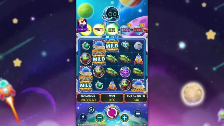 Ảnh giao diện chính game WAR OF THE UNIVERSE (slot FC) chơi tại LC79
