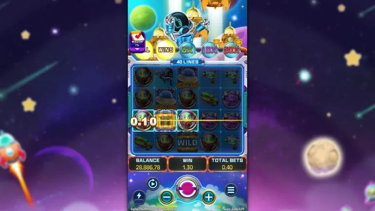 Ảnh bảng biểu tượng & tính năng game WAR OF THE UNIVERSE (slot FC) chơi tại LC79