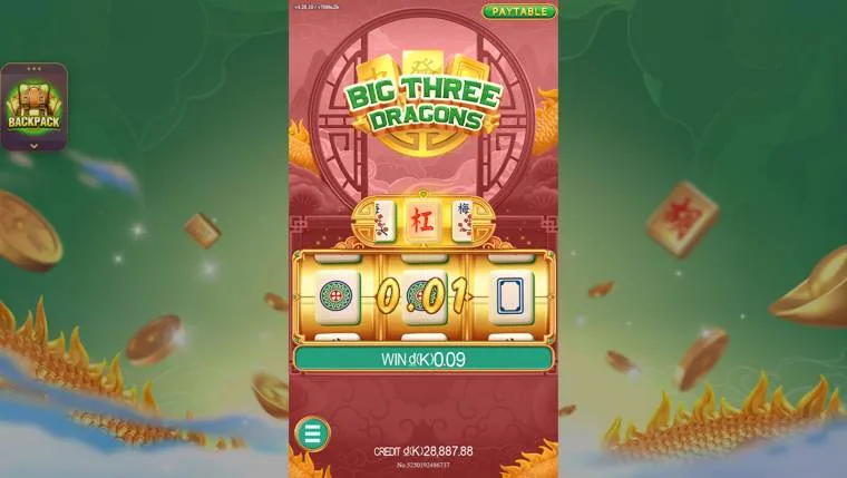 Ảnh giao diện chính game BigThreeDragons (slot JDB) chơi tại LC79