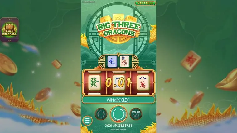 Ảnh màn hình gameplay game BigThreeDragons (slot JDB) chơi tại LC79