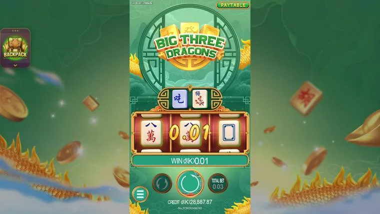 Ảnh bảng biểu tượng & tính năng game BigThreeDragons (slot JDB) chơi tại LC79