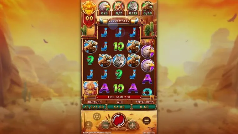 Ảnh màn hình gameplay game CRAZY BUFFALO (slot FC) chơi tại LC79