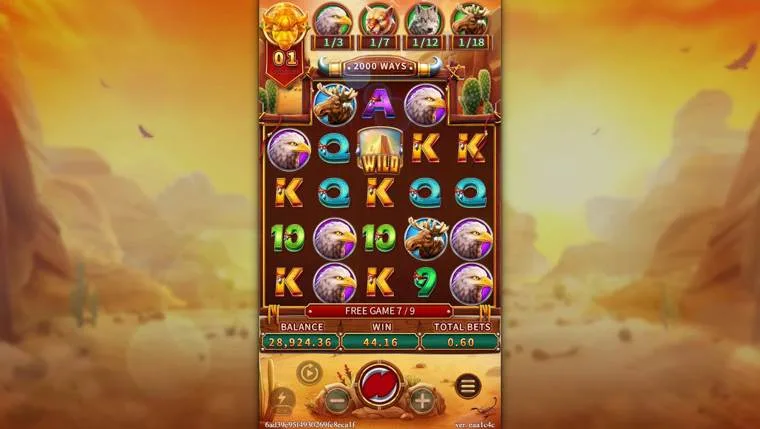 Ảnh bảng biểu tượng & tính năng game CRAZY BUFFALO (slot FC) chơi tại LC79