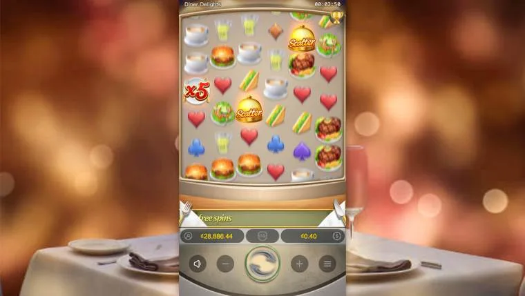 Ảnh giao diện chính game Diner Delights (slot PG) chơi tại LC79