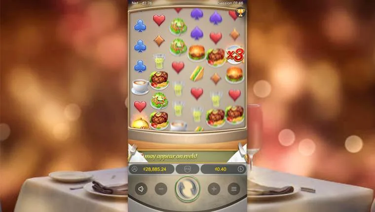 Ảnh màn hình gameplay game Diner Delights (slot PG) chơi tại LC79