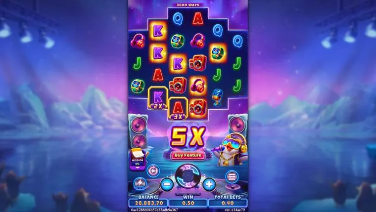 Ảnh giao diện chính game DJ BOOM BOOM (slot FC) chơi tại LC79
