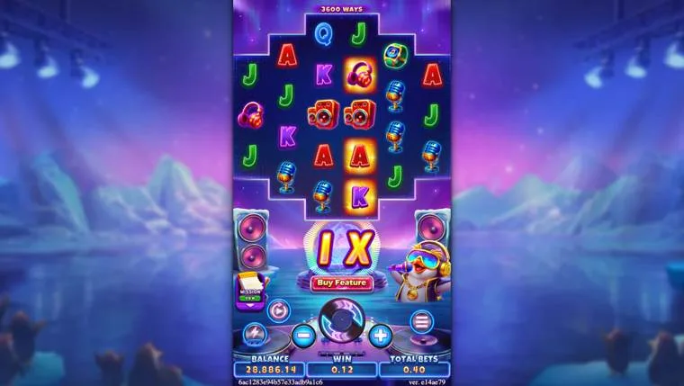 Ảnh bảng biểu tượng & tính năng game DJ BOOM BOOM (slot FC) chơi tại LC79