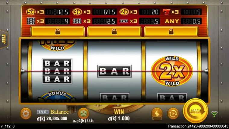 Ảnh màn hình gameplay game Golden Bank (slot JILI) chơi tại LC79