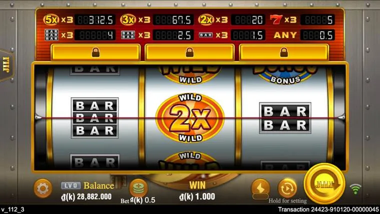Ảnh bảng biểu tượng & tính năng game Golden Bank (slot JILI) chơi tại LC79