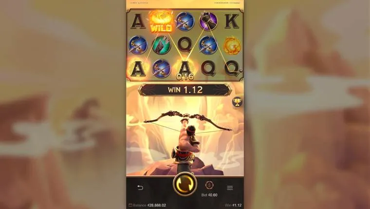 Ảnh giao diện chính game Legend of Hou Yi (slot PG) chơi tại LC79