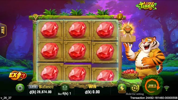 Ảnh giao diện chính game Lucky Tiger (slot PP) chơi tại LC79
