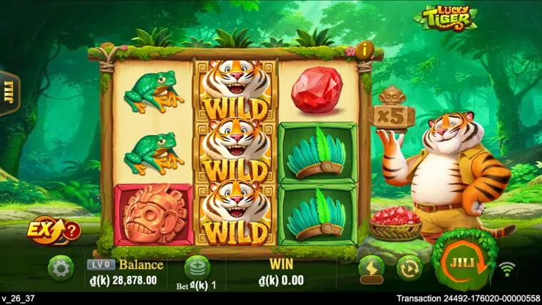 Ảnh màn hình gameplay game Lucky Tiger (slot PP) chơi tại LC79