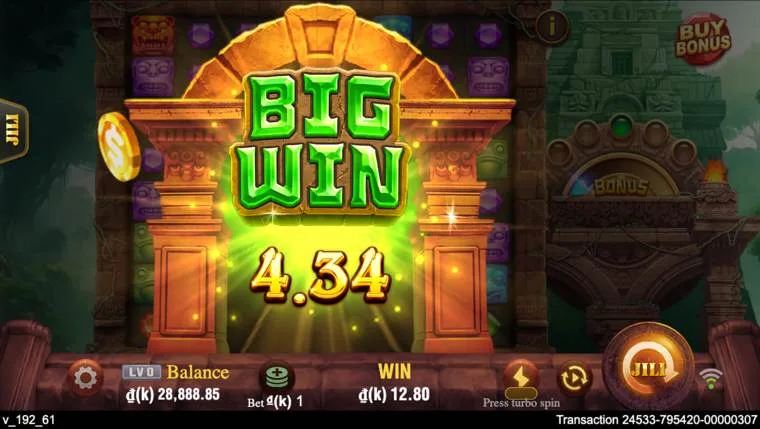 Ảnh giao diện chính game Treasure Quest (slot JILI) chơi tại LC79