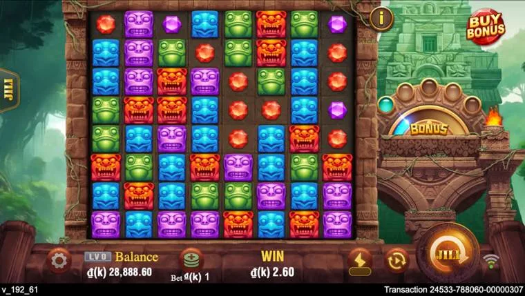 Ảnh màn hình gameplay game Treasure Quest (slot JILI) chơi tại LC79